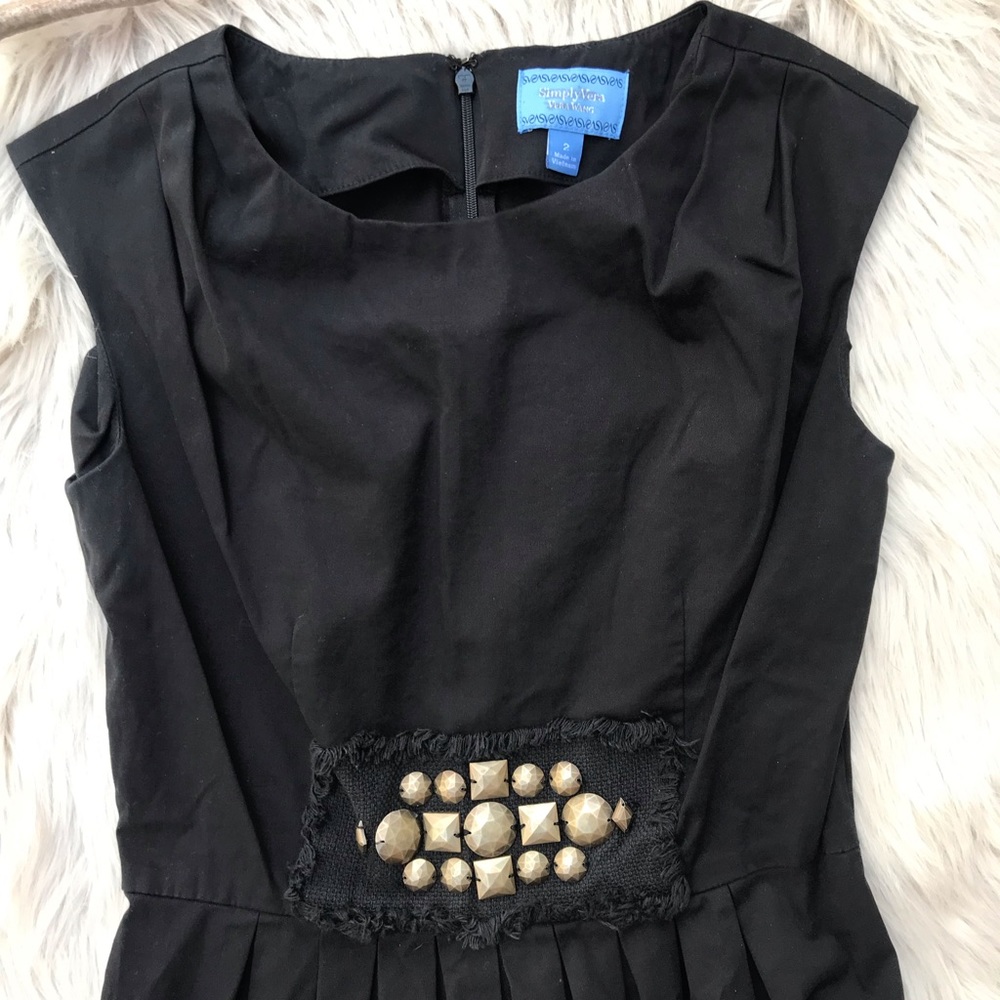 • Simply Vera, Black W/Brass Embellishment…
